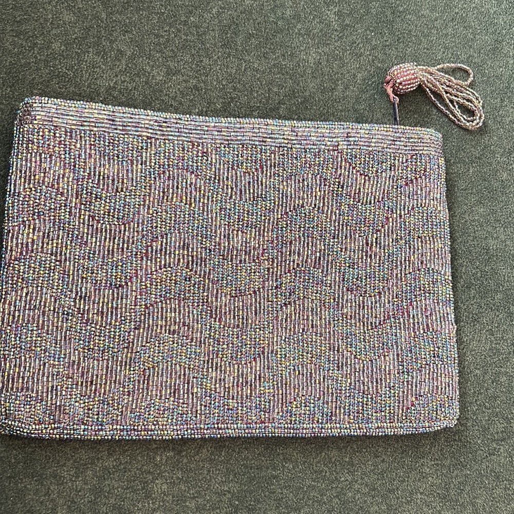 Purple Sequin Patch‎ Bag Zip - Picture 3 of 3